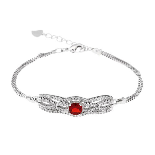 bracelet femme argent zirconium 9500234