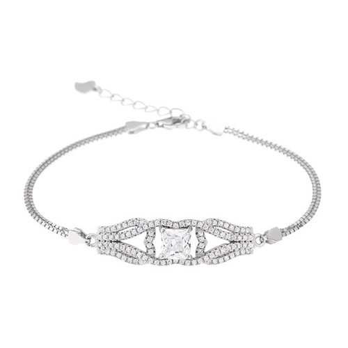 bracelet femme argent zirconium 9500235