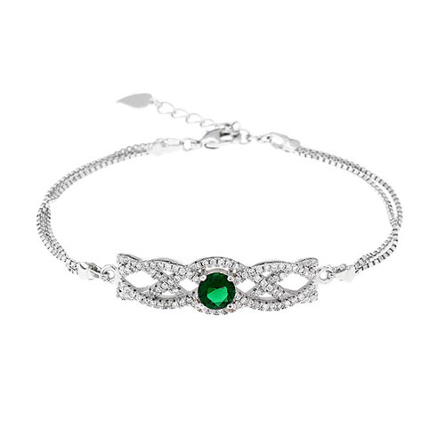 bracelet femme argent zirconium 9500238