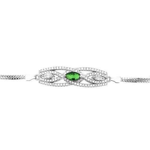 bracelet femme argent zirconium 9500239 pic2