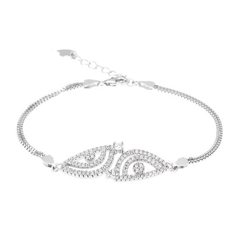 bracelet femme argent zirconium 9500240