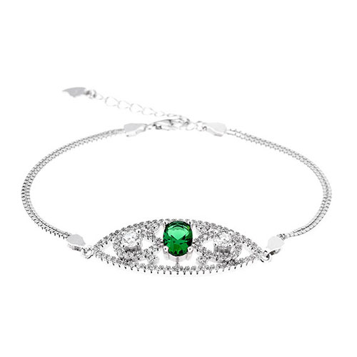 bracelet femme argent zirconium 9500243