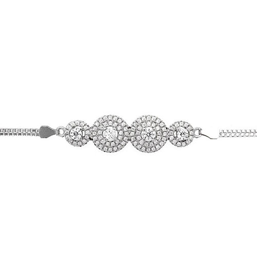 bracelet femme argent zirconium 9500244 pic2