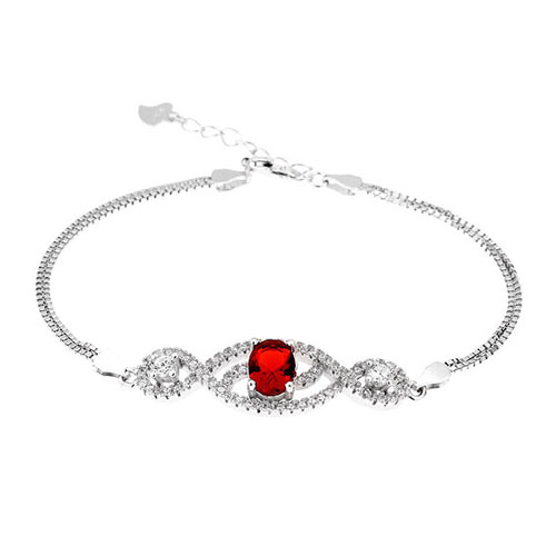 bracelet femme argent zirconium 9500245