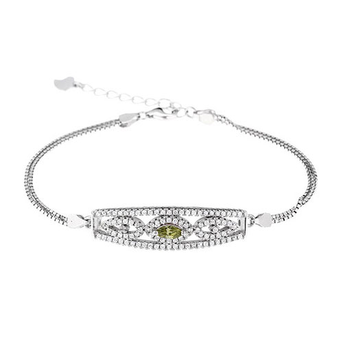 bracelet femme argent zirconium 9500247