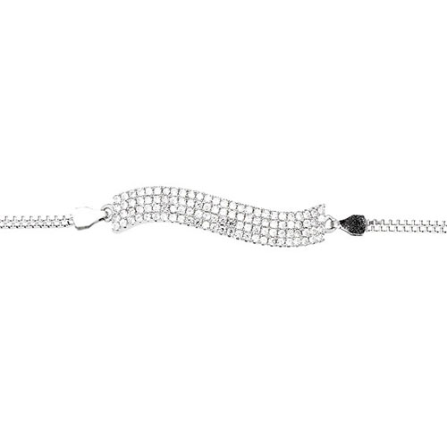 bracelet femme argent zirconium 9500251 pic2