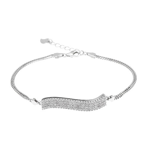 bracelet femme argent zirconium 9500251
