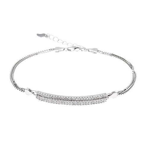 bracelet femme argent zirconium 9500252