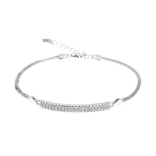 bracelet femme argent zirconium 9500254