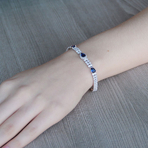bracelet femme argent zirconium 9500257 pic4