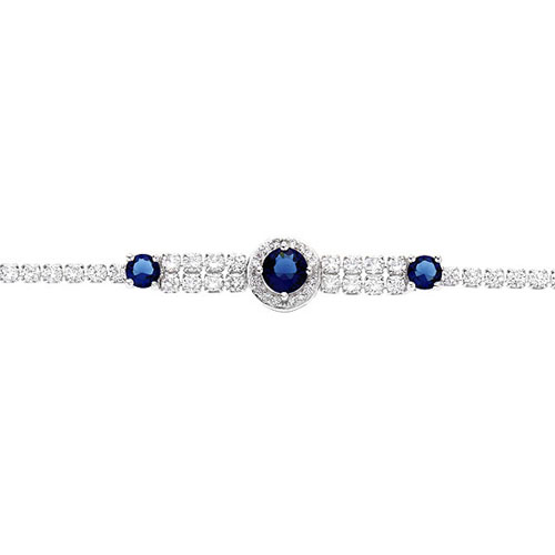 bracelet femme argent zirconium 9500259 pic2