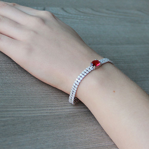 bracelet femme argent zirconium 9500262 pic5