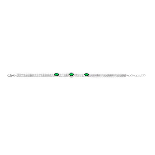 bracelet femme argent zirconium 9500263