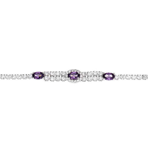 bracelet femme argent zirconium 9500265 pic2