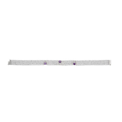 bracelet femme argent zirconium 9500275