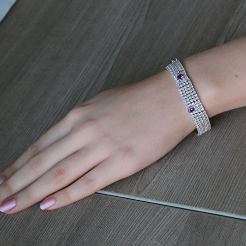 bracelet femme argent zirconium 9500280 pic4