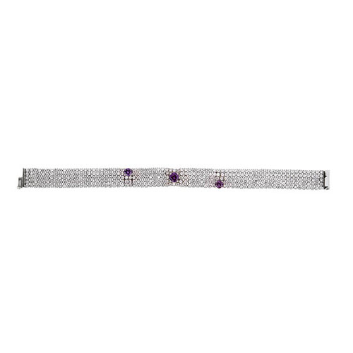 bracelet femme argent zirconium 9500280