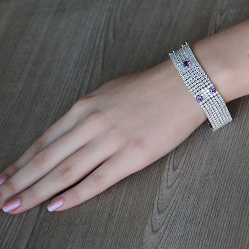 bracelet femme argent zirconium 9500295 pic4