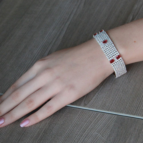 bracelet femme argent zirconium 9500296 pic4
