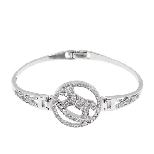 bracelet femme argent zirconium 9500317