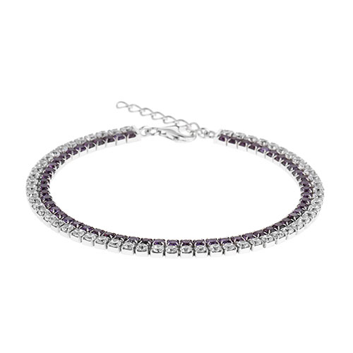 bracelet femme argent zirconium 9500404