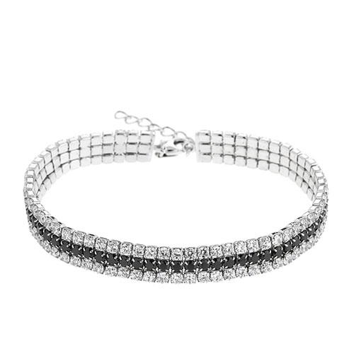 bracelet femme argent zirconium 9500406