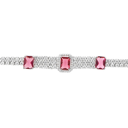 bracelet femme argent zirconium 9500417 pic2