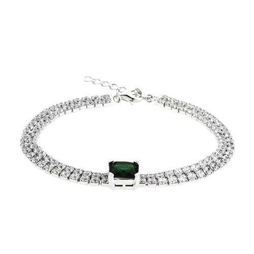 bracelet femme argent zirconium 9500420