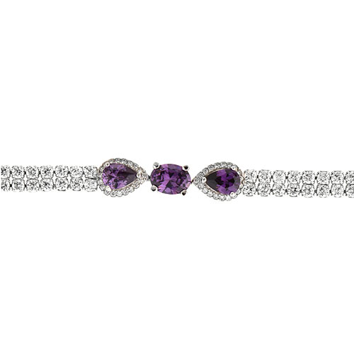 bracelet femme argent zirconium 9500423 pic2