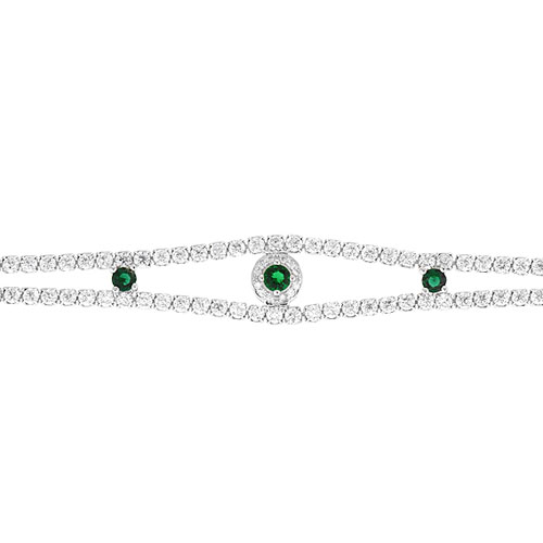 bracelet femme argent zirconium 9500427 pic2