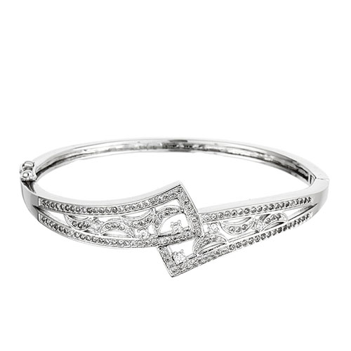 bracelet femme argent zirconium 9600100