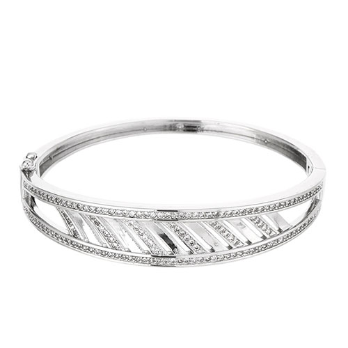 bracelet femme argent zirconium 9600106