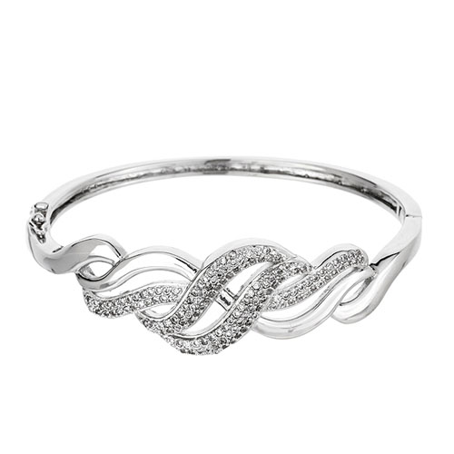 bracelet femme argent zirconium 9600109