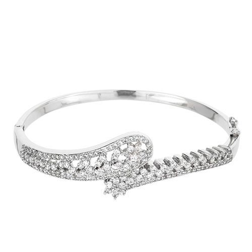 bracelet femme argent zirconium 9600110