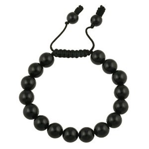 bracelet perles matt noir 1604