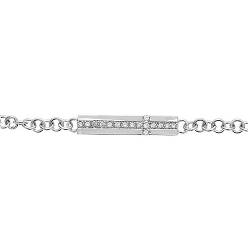 bracelet unisex argent zirconium 9500085 pic2