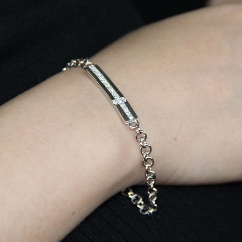 bracelet unisex argent zirconium 9500085 pic4