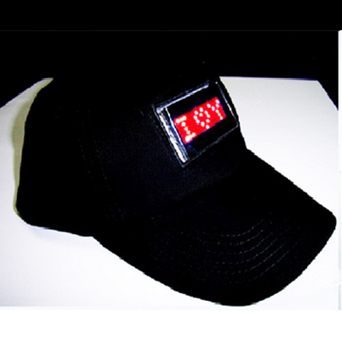 casquette affichage led programmable