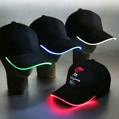 casquette lumineuse led style neon pic2
