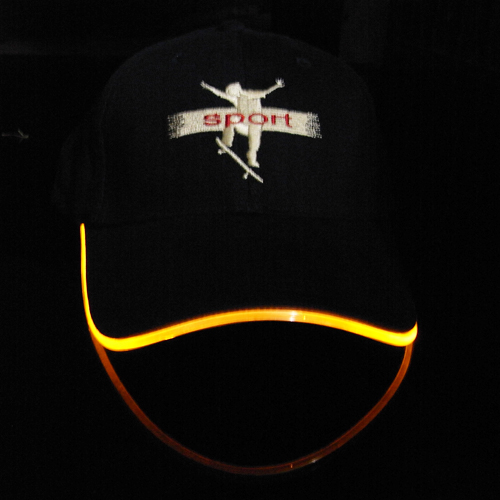 casquette lumineuse led style neon pic3