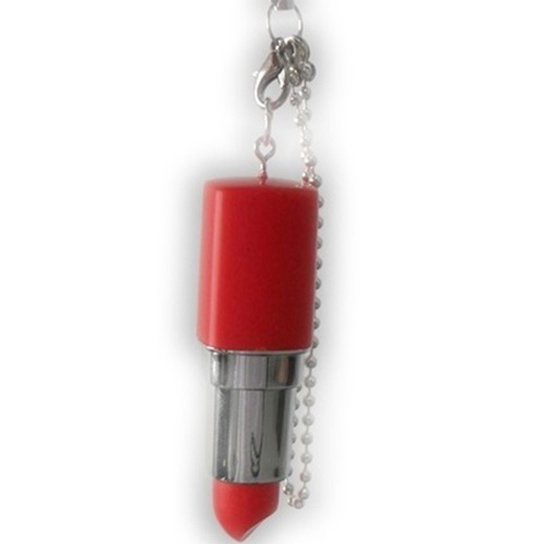 cle usb rouge a levres metal