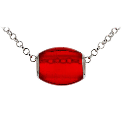 collier argent 925 opale rouge pic2