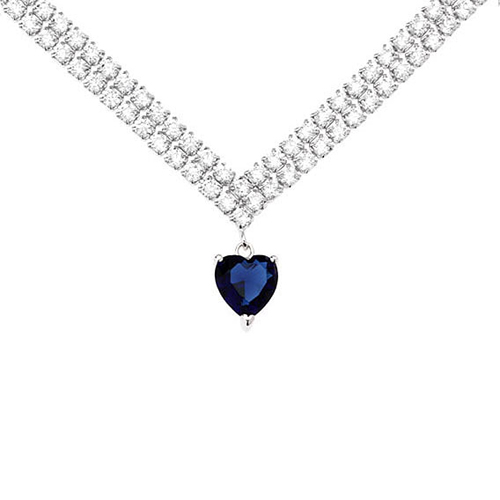 collier femme argent zirconium 8500017