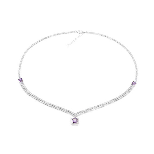 collier femme argent zirconium 8500025 pic2