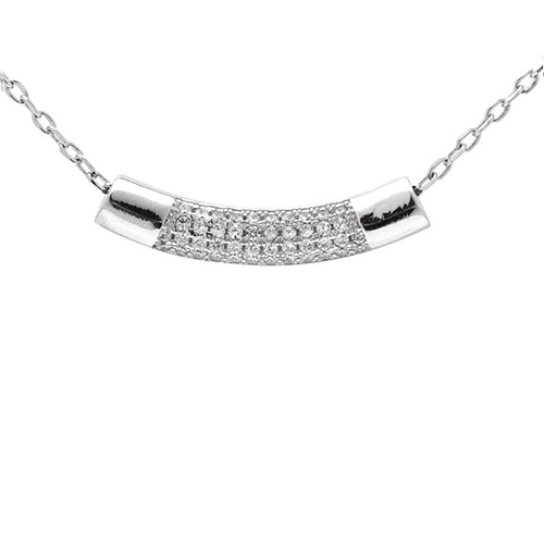 collier femme argent zirconium 8500027