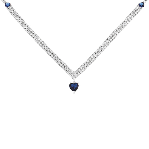 collier femme argent zirconium 8500041