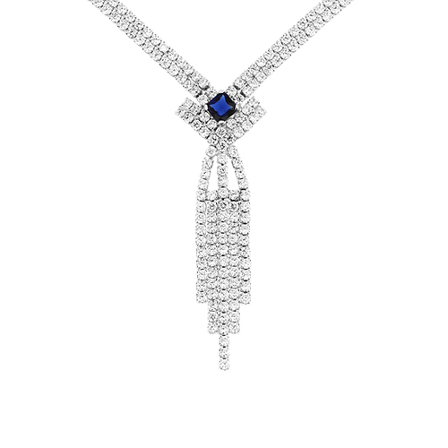 collier femme argent zirconium 8500047