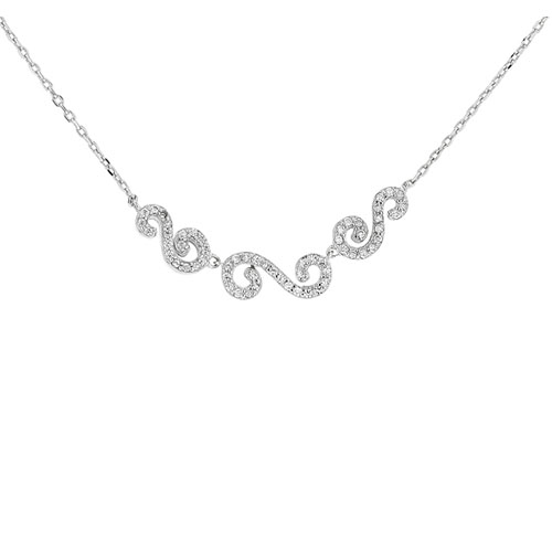 collier femme argent zirconium 8500050