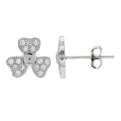 dormeuse femme argent zirconium 8700032