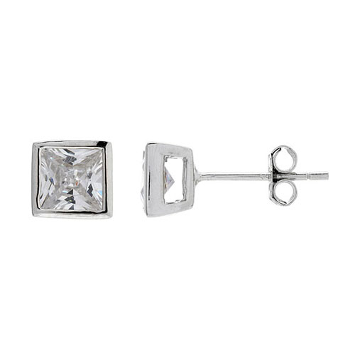 dormeuse femme argent zirconium 8700037